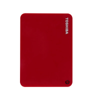 东芝(TOSHIBA) 1TB USB3.0 移动硬盘 V9系列 2.5英寸 兼容Mac 轻薄便携 密码保护活力红