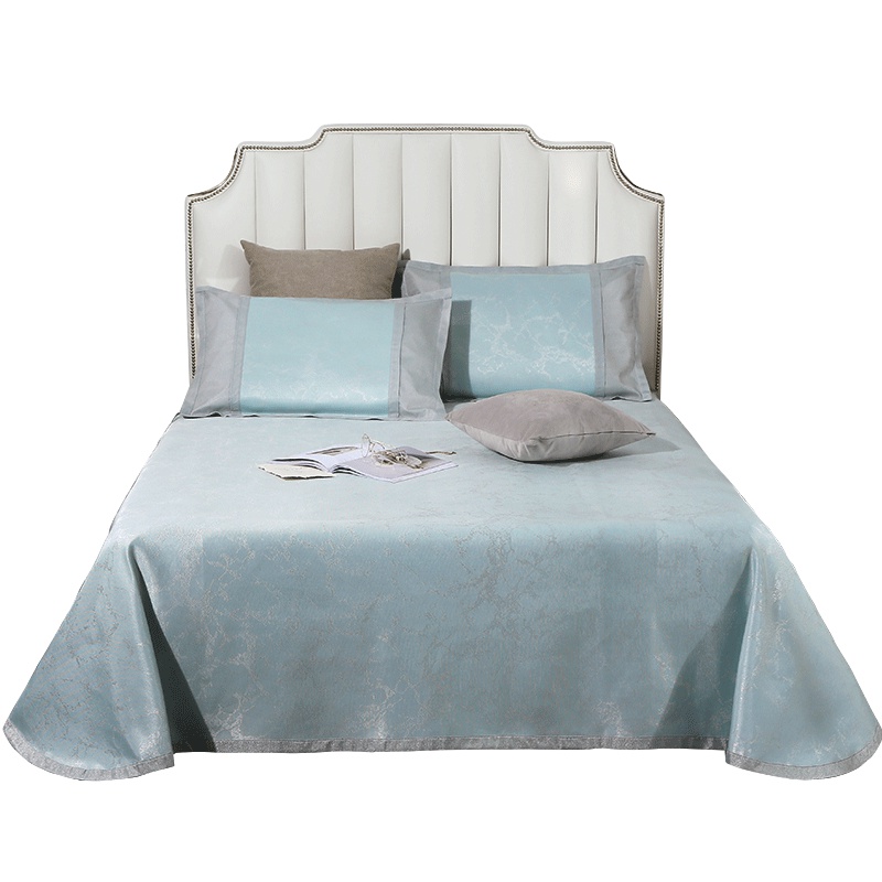 红豆凉席冰丝席三件套1.8m床双人可折叠水洗空调软席子夏季1.5米