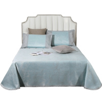 红豆凉席冰丝席三件套1.8m床双人可折叠水洗空调软席子夏季1.5米