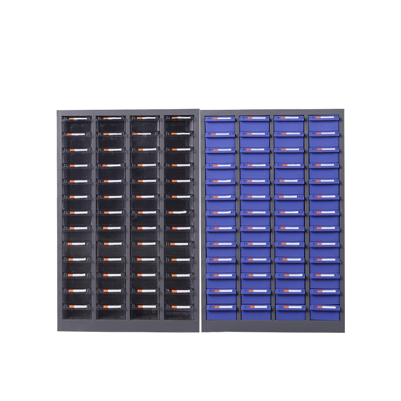 星岛铁皮零件柜抽屉式落地式收纳螺丝文件柜物料工具元件柜52抽无门零件柜