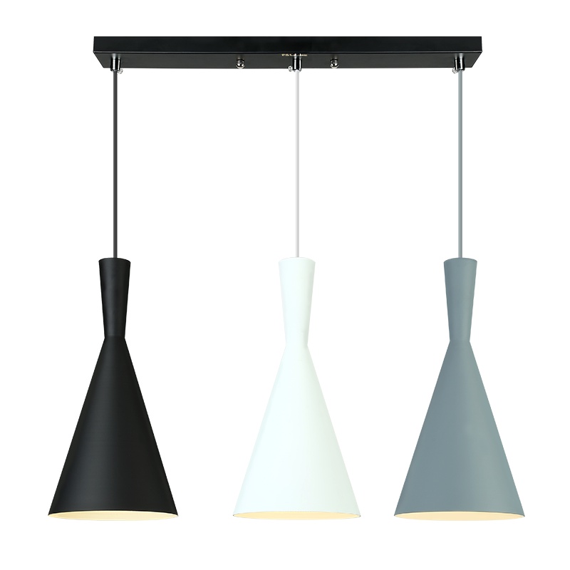 FSL佛山照明 餐厅吊灯现代简约创意铝材吧台个性三头餐厅灯北欧/宜家铁艺家居灯具