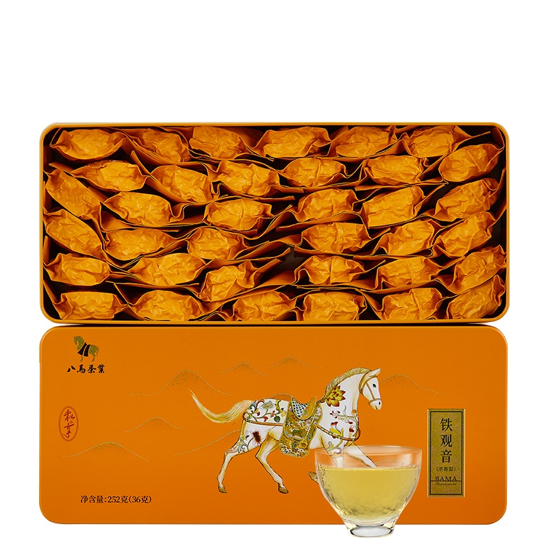 八马茶叶 安溪铁观音乌龙茶浓香型私享系列浓香铁观自饮装252g