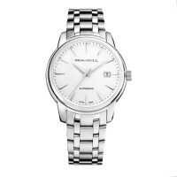 海鸥表（SEAGULL）国产情侣手表单历钢带自动 机械表 男 简约休闲 816.421