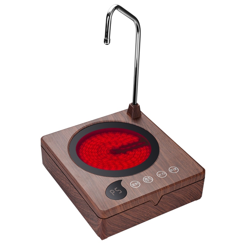 益多 电陶炉煮茶炉自动上水电茶炉养生煮茶炉功夫茶泡茶烧水壶 不挑壶 木纹(不含茶壶)YH-Q8