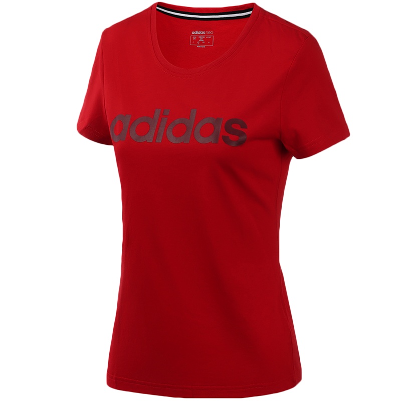 adidas阿迪达斯NEO女装运动服圆领休闲经典短袖T恤FP7867