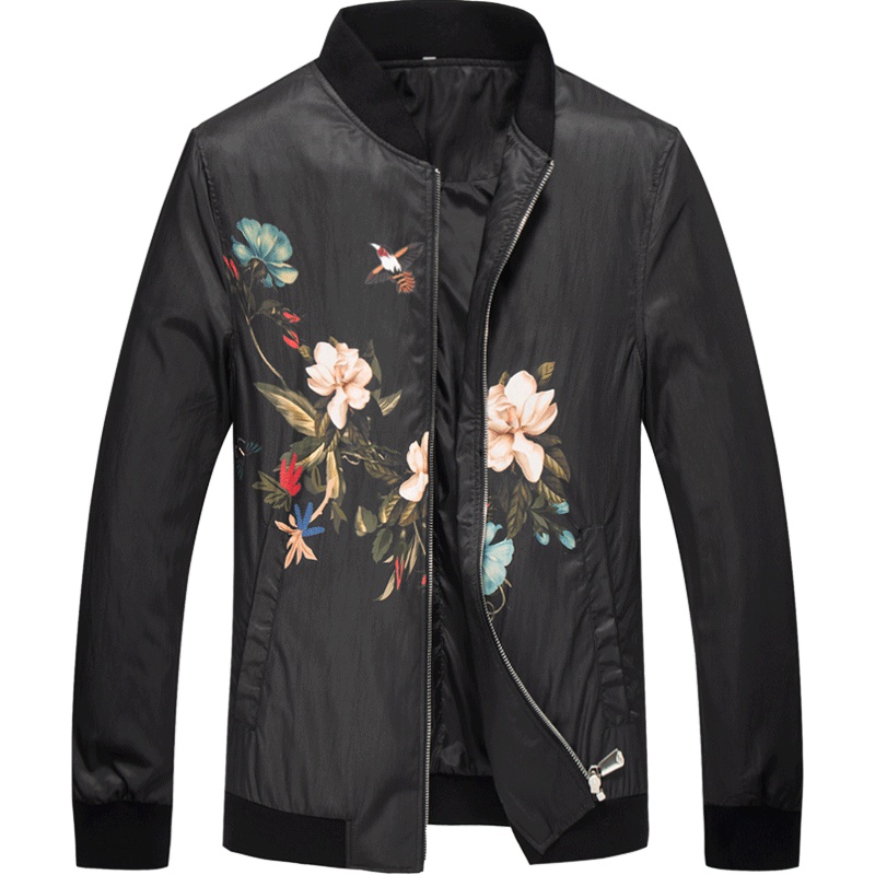 北极绒男士夹克春秋棒球服男韩版男士休闲外套修身青年男装夹克