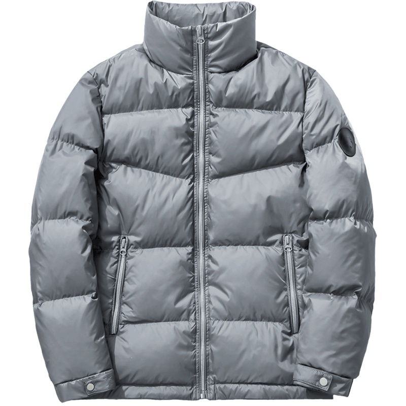 千纸鹤男士羽绒服2019冬季新款时尚立领休闲保暖短款外套男60227