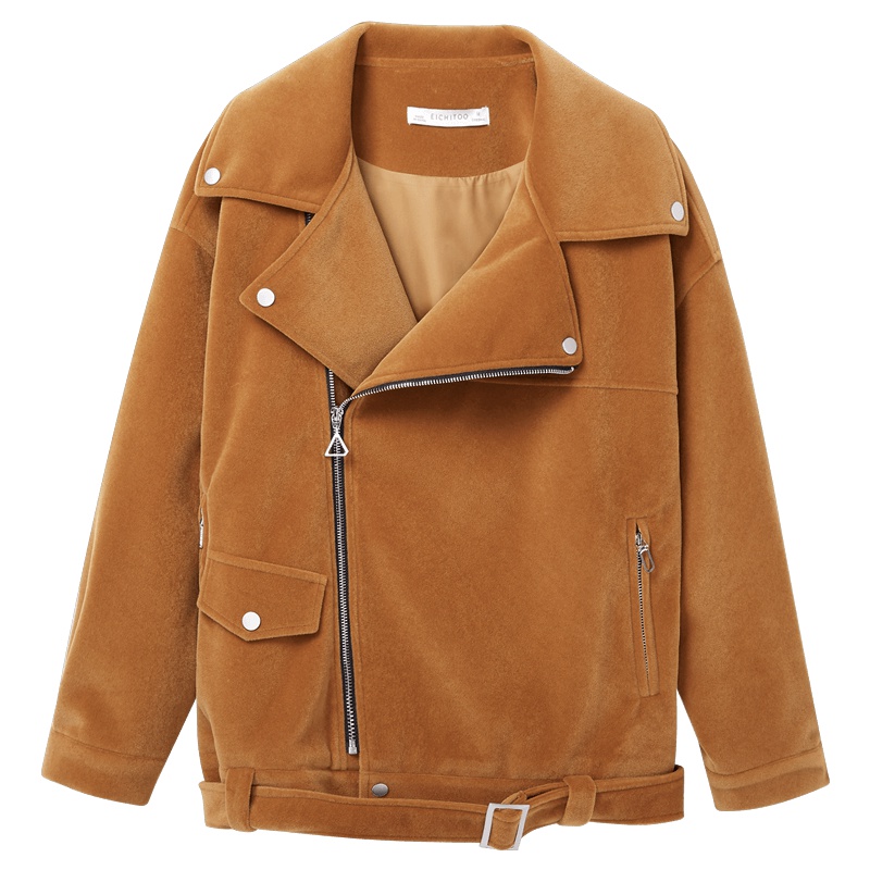 2019爱居兔秋季女装斜襟设计 茄克