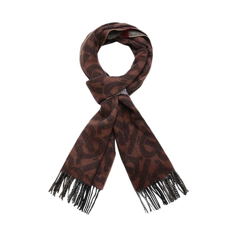 博柏利 BURBERRY 男女通用款山羊绒长方形围巾披肩80437341