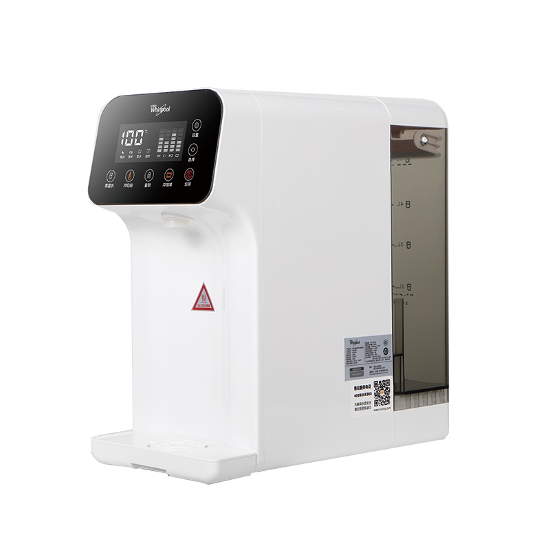 Whirlpool/惠而浦净水器台上式免安装直饮机纯水机R75J35套装 进口GE膜片 稀土厚膜速热 家用