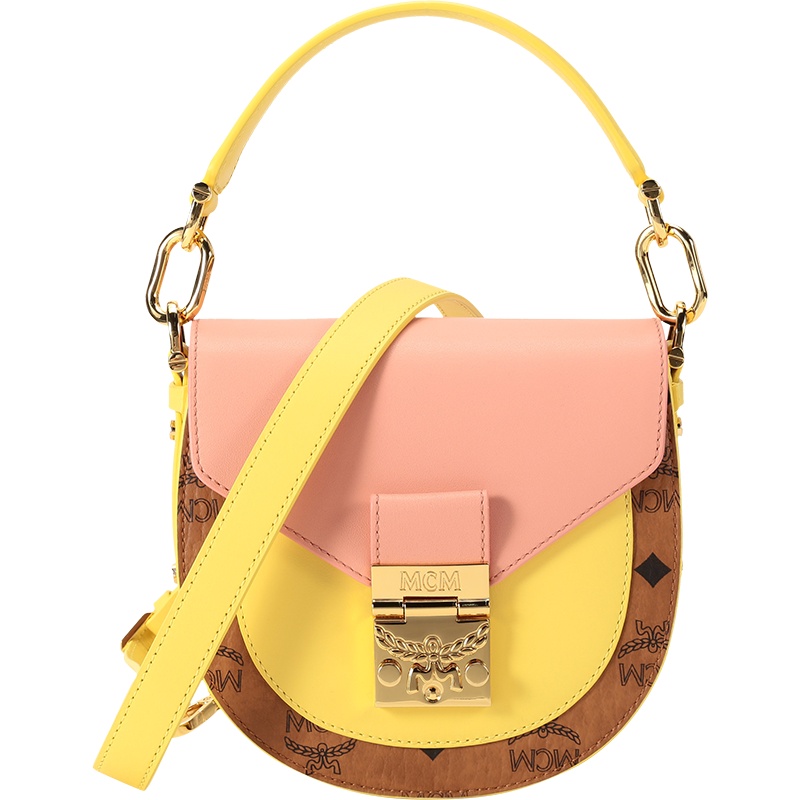 MCM 女士 牛皮革/人造革Patricia Visetos手提单肩斜挎包迷你款 MWSBSPA02