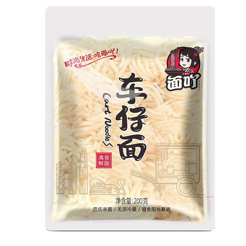 地道湘非油炸方便面拌面捞面面吖车仔面200g*2包