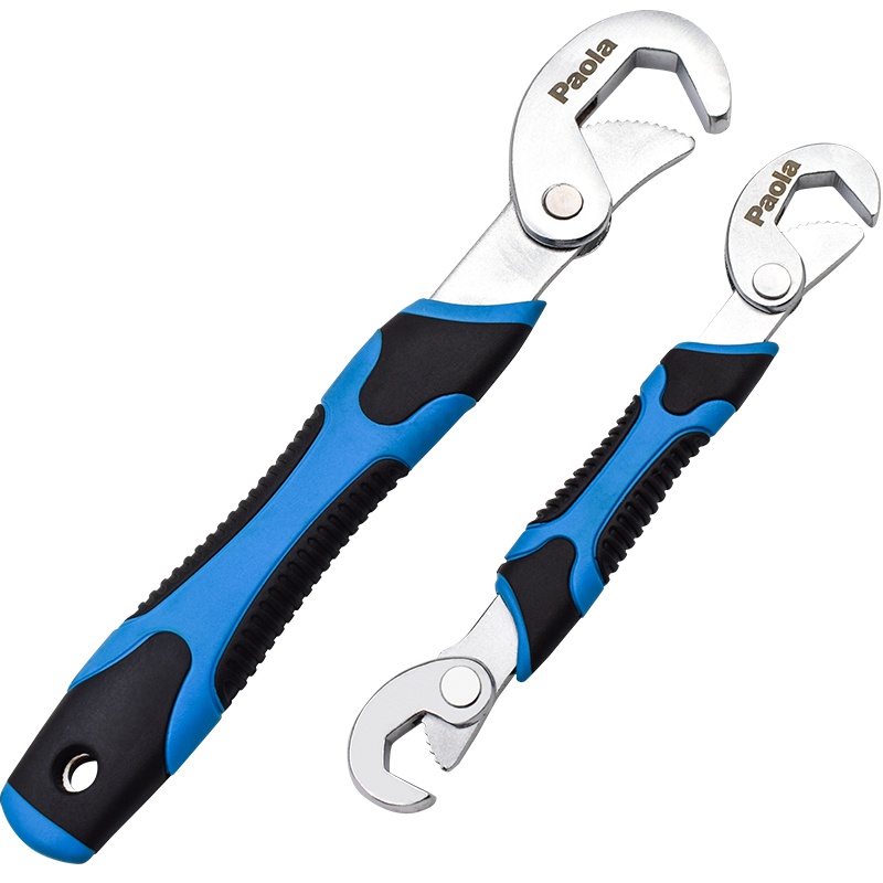 【苏宁自营】保拉（Paola）工具 万能扳手2件套快速水管钳/多功能管钳扳手 6531