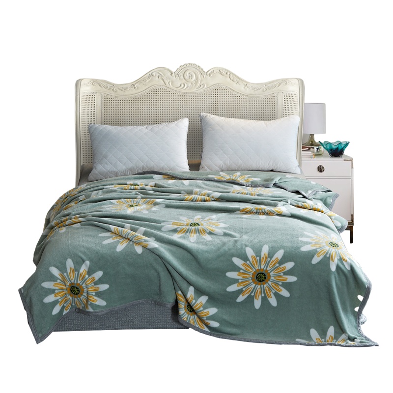 恒源祥 TLS1010-8 向阳花开绒毯 聚酯纤维 900g 180*200cm （单位：件）