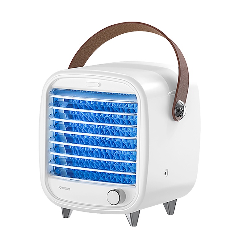 机乐堂 JOYROOM 时光冰冷风扇 JR-CY286 白色 USB静音便携式 冷风机制冷空调神器 学生宿舍床上办公室桌面桌上台式小型电风扇