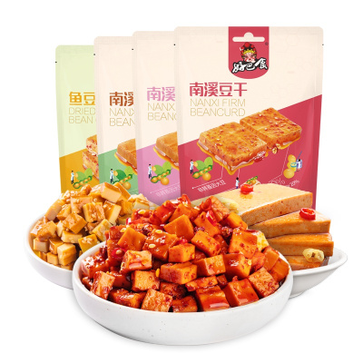 好巴食 休闲零食豆干1872g混装豆干组合装小零嘴独立包装量贩装