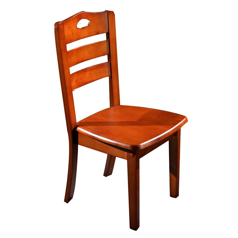[一鹏]实木餐椅 家用现代简约经济型餐厅吃饭椅子 凳子靠背椅 餐桌椅木椅