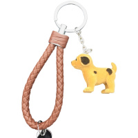 手工编织绳钥匙扣 电镀金属扣圈卡通挂饰挂件(个)[CWFD]