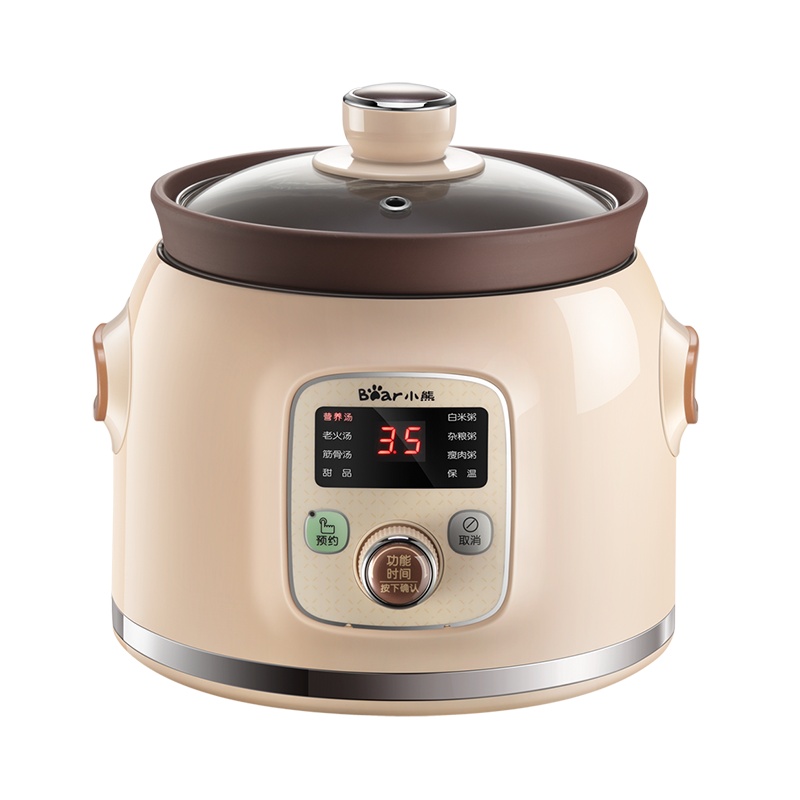 小熊（Bear）电炖锅 电炖盅 煲汤锅炖汤锅 电砂锅 紫砂锅 婴儿煮粥锅熬粥燕窝养生神器 可预约定时 D20N1