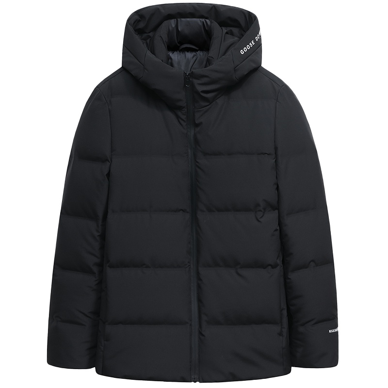 鸭鸭(yaya) 男士冬季休闲时尚羽绒服简约连帽设保暖冬装外套