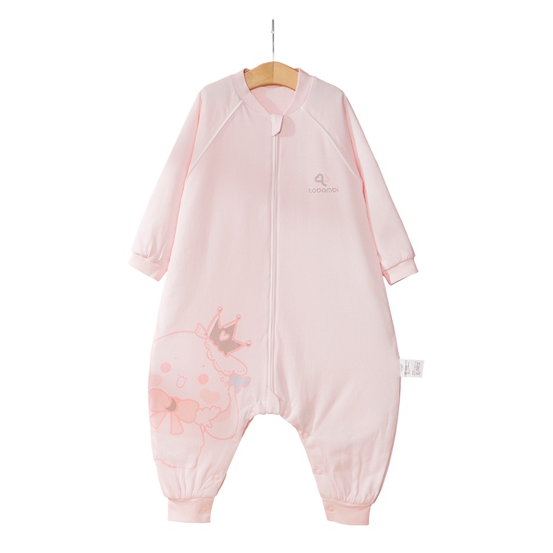 俩个宝宝婴儿分腿睡袋纯棉春秋季空调房宝宝冬天防踢被神器四季通用秋冬款