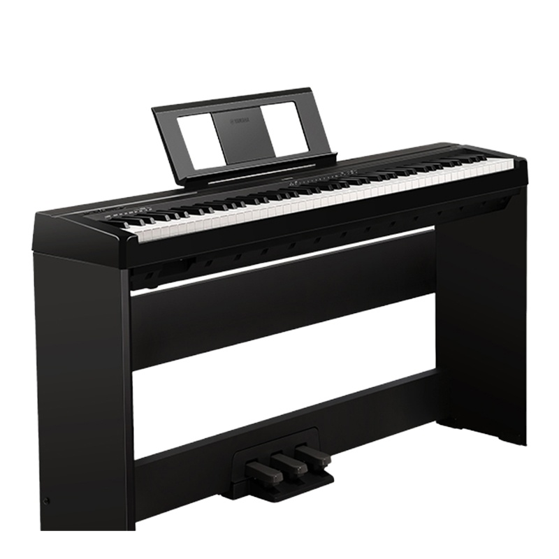 雅马哈电钢琴P48数码钢琴88键重锤成人入门儿童初学电子钢琴 P48全套(主机+木架+三踏板)