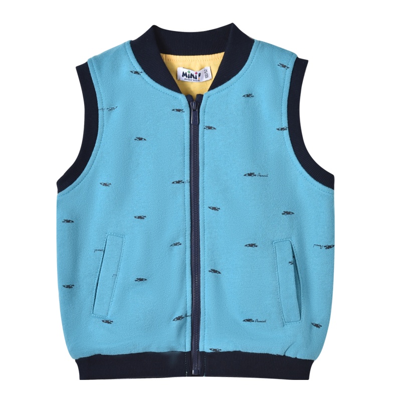 铅笔俱乐部童装2020秋冬新款男童背心外套男小宝马甲儿童上衣