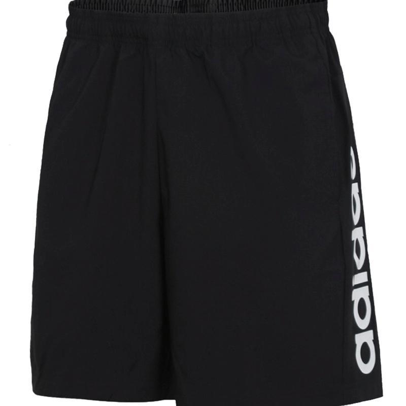 阿迪达斯男子短裤 新款logo跑步运动休闲宽松透气五分裤DQ3074