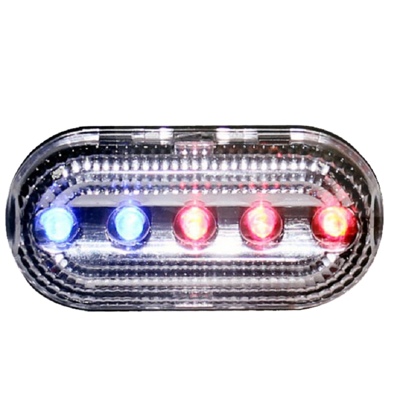 多功能LED红蓝爆闪肩灯肩夹式防水闪光夜间执勤警示户外骑行巡逻