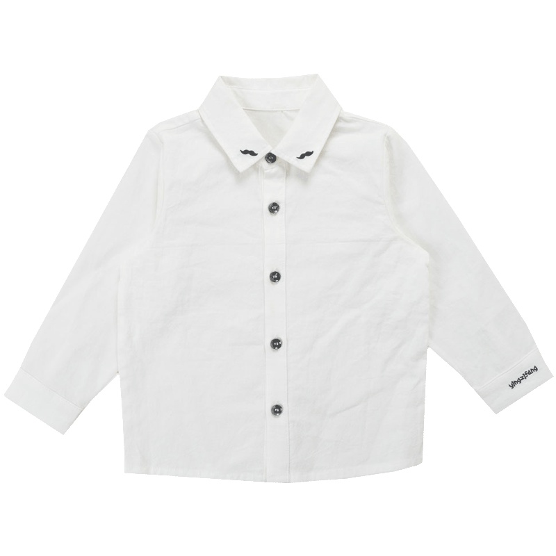 男童宝宝春秋装绅士学院风衬衫儿童长袖上衣