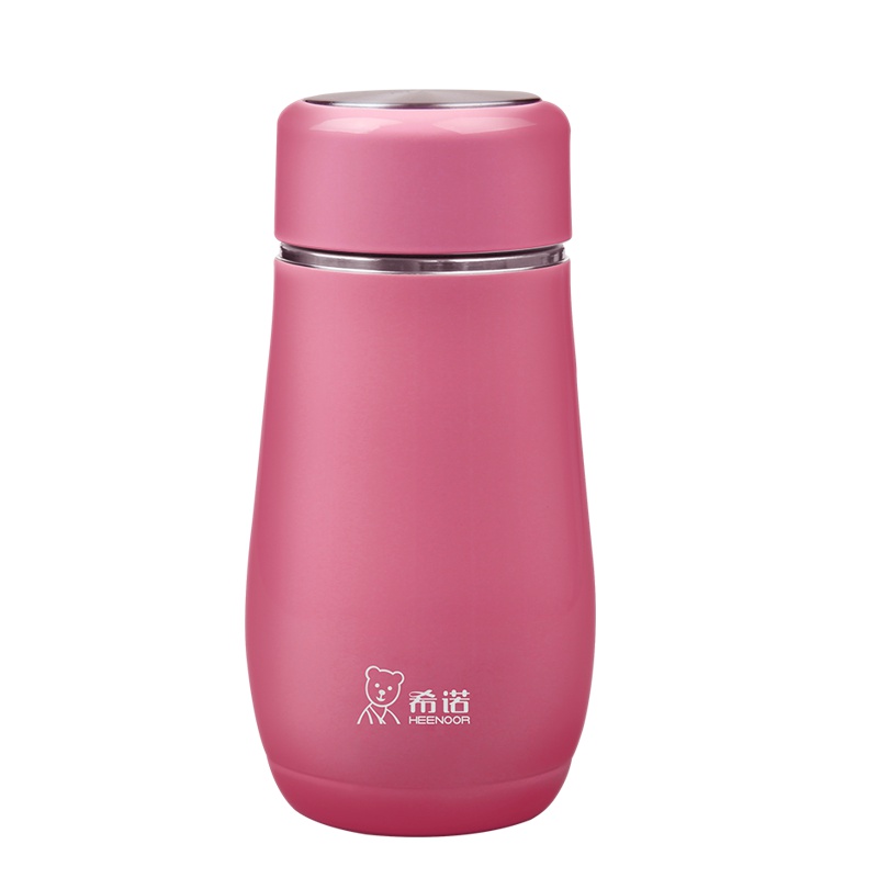 希诺保温杯女士学生不锈钢迷你便携水杯少女心小巧可爱大肚子杯子