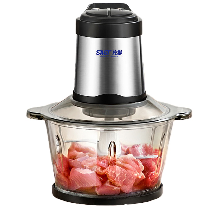 先科(SAST)绞肉机家用多功能电动绞馅机饺子料理碎肉机辅食搅拌机不锈钢搅肉打肉蒜蓉切菜机PY-37933