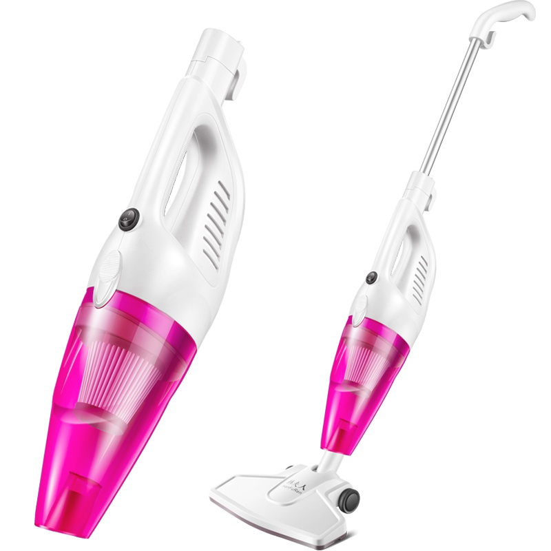 韩夫人吸尘器 LF-07A 红色 标配一机两用手持+推杆加大地刷强力除尘二合一 超静音 地毯地板瓷砖多用