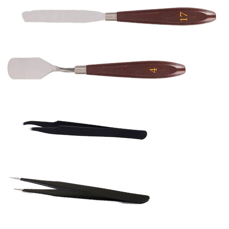 3D打印机喷嘴清理套装(钢针0.35*5支+钢针0.4*5支+木柄铲子*2+镊子*2)