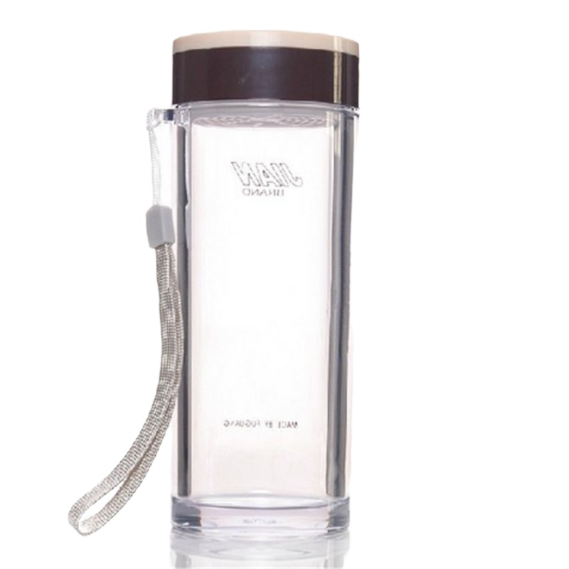 富光健牌新潮5号树脂隔热口杯便携泡茶杯耐摔带提绳茶漏380ml，可以印字，10个起订