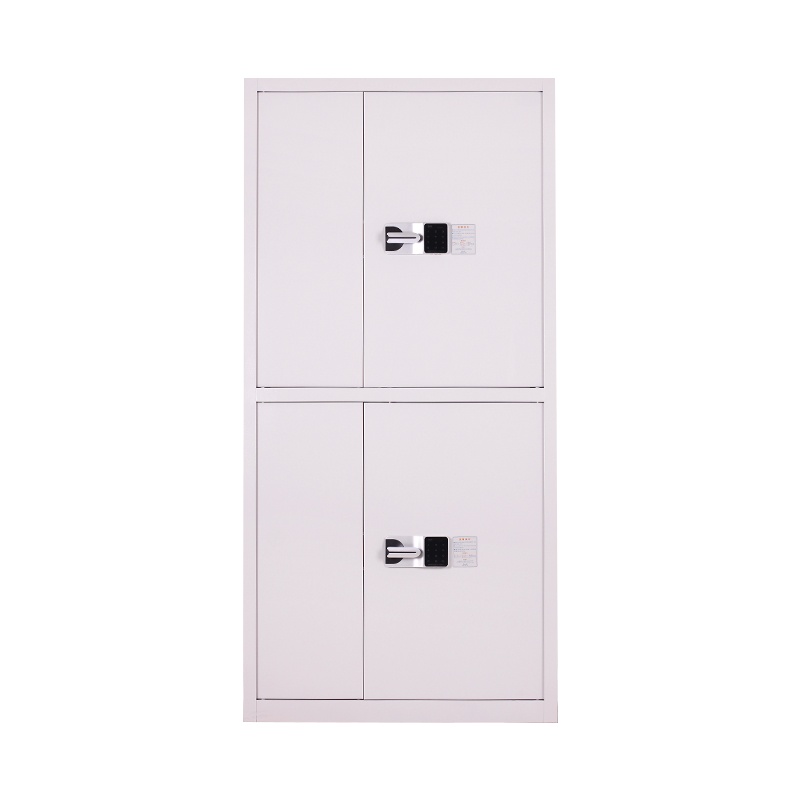 振奥 钢制电子保密柜密码档案柜资料办公柜保密文件铁皮柜 通双节灰白色国保密码锁内二抽