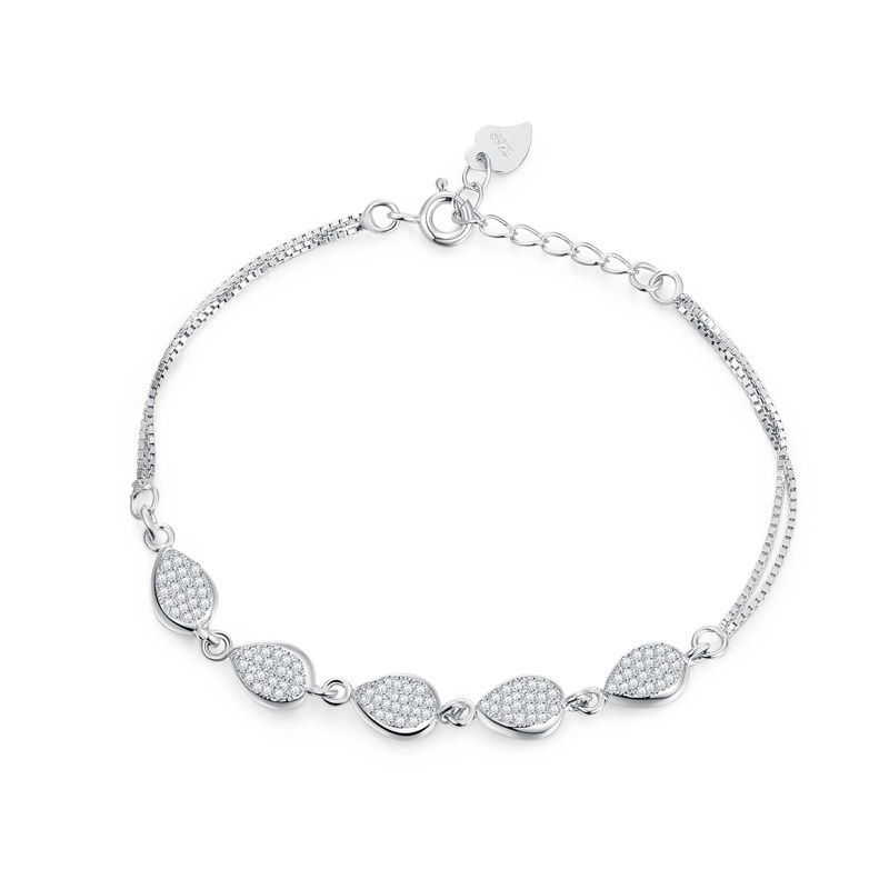 BF璀尚珠宝 18k金手链全凤尾手链 简约经典彩金 BFS0024