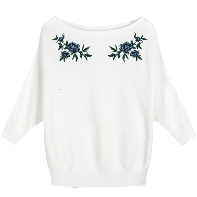 【热卖】拉夏贝尔复古打底衫女士2019秋季新款百搭白色女神绣花内搭女气质10015626