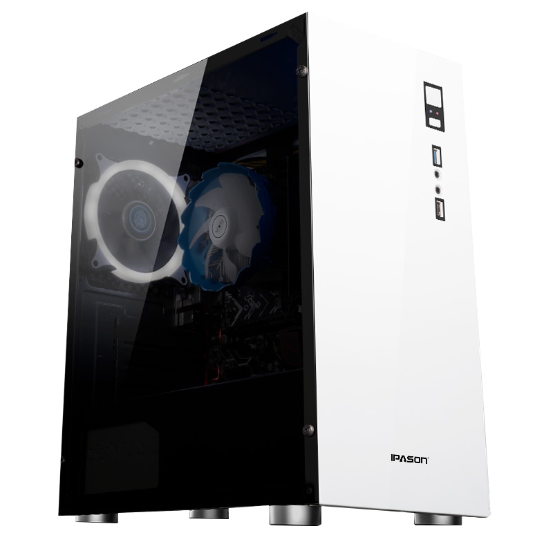 攀升 AMD锐龙R5 2400G升3400G四核处理器/A320/8G DDR4内存/240G固态 台式电脑家用娱乐集显主机 游戏台式机 组装机 电脑主机 DIY整机