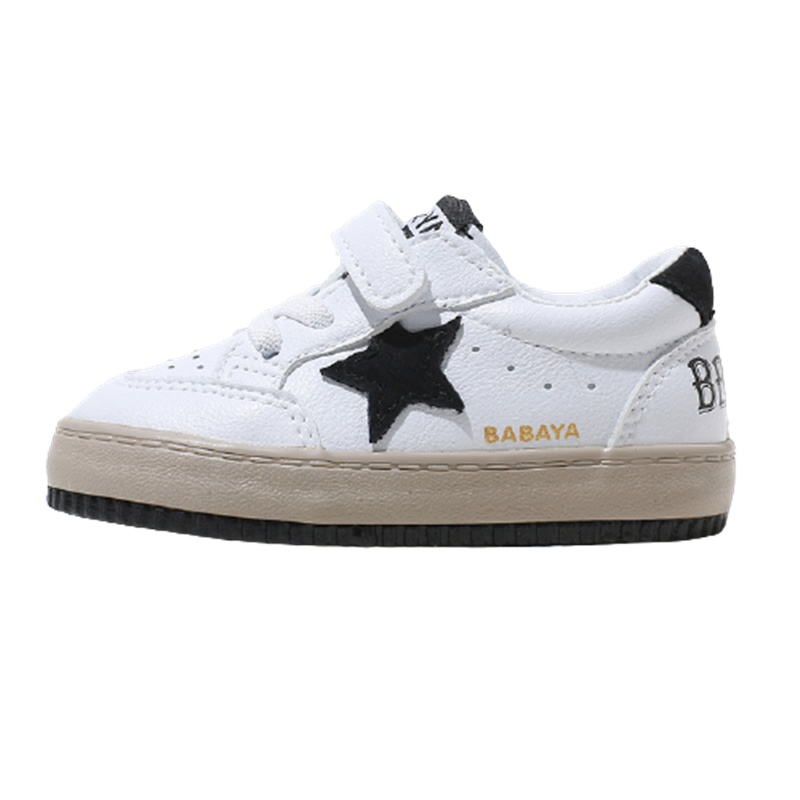 芭芭鸭学步鞋儿童软底板鞋男女童休闲小白鞋