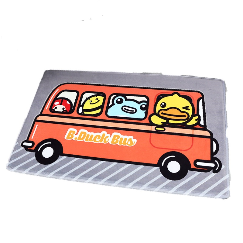 大江正版小鸭家居地毯卡通家用厨房浴室防滑垫卫生间口