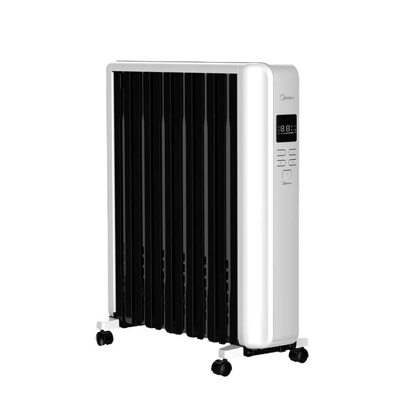 美的(Midea)取暖器电暖器烤火炉全屋取暖干衣智能温显语音控制远程控制ABS防火按钮12片大热量恒温NYW-SR