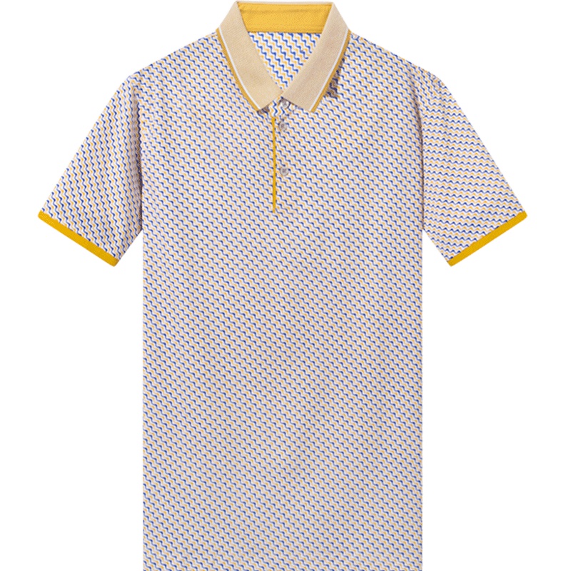 红豆旗下相思鸟（xiangsiniao)短袖T恤男翻领时尚条纹POLO衫丝光棉男夏季夏装F1T1353