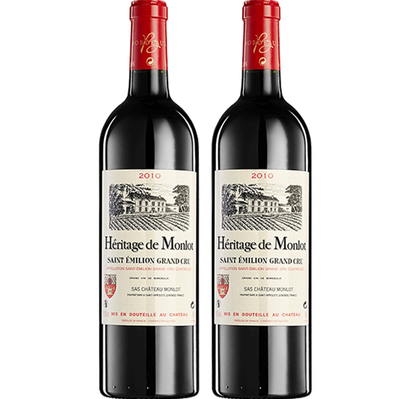 赵薇梦陇酒庄红酒法国原装进口传承干红葡萄酒2010单支礼盒装750ml