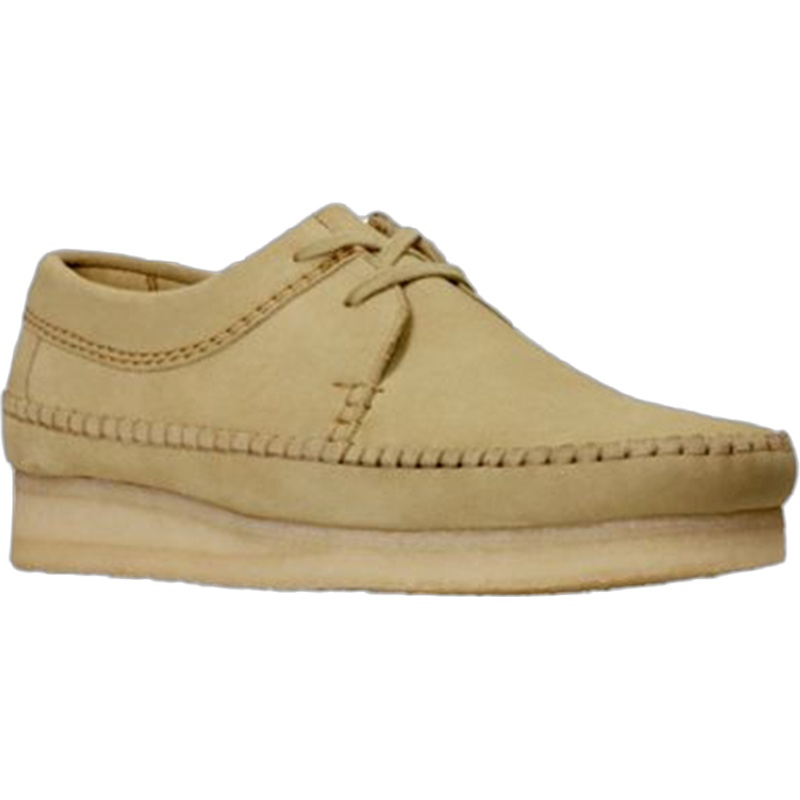 【直营】其乐(Clarks) Weaver 男士复古牛皮纯色系带低帮休闲皮鞋男鞋 绒面 休闲鞋 男