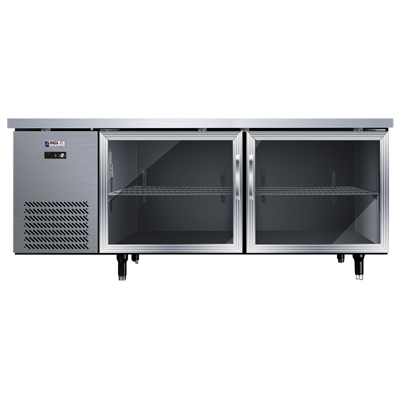 星星(XINGX)TC-198YG（玻璃门）冷藏工作台冷冻冰柜冰箱商用大容量厨房平面保鲜柜水吧操作台