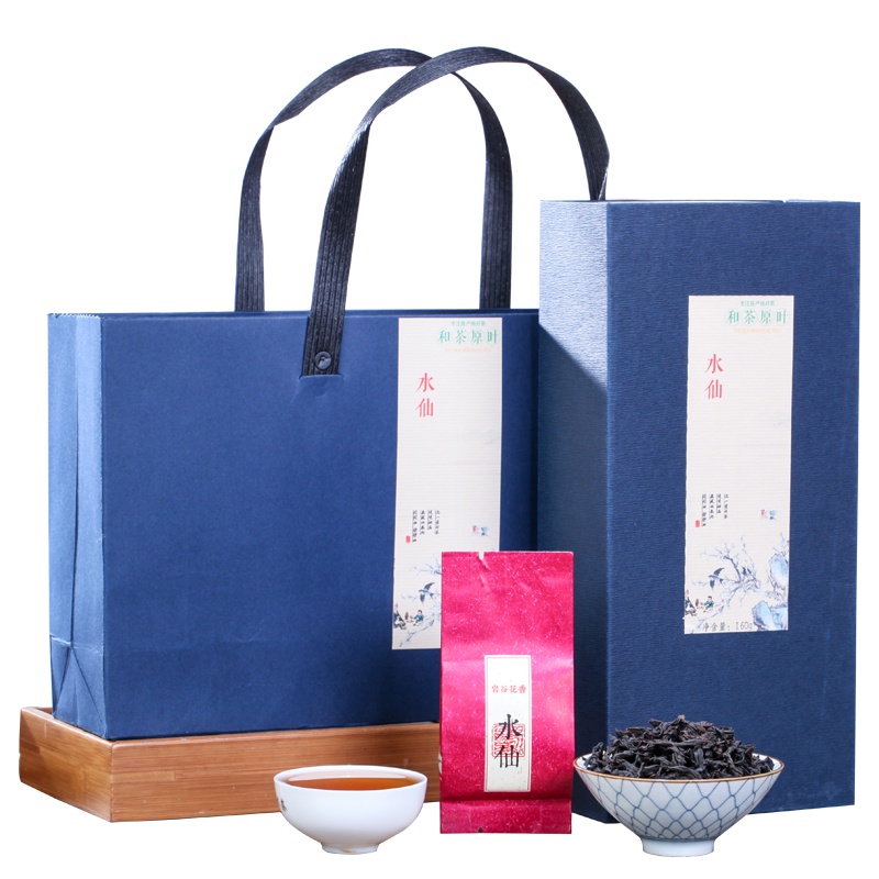 和茶原叶 雅致武夷岩茶水仙 乌龙茶 礼盒装 160g