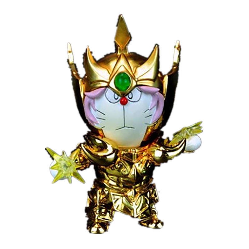 哆啦A梦手办 叮当猫 机器猫DoraCat 黄金圣斗士 白羊座手办模型摆件