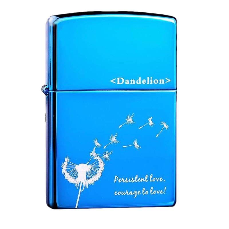 美国ZIPPO打火机 芝宝 蓝冰蒲公英的约定 男士礼品