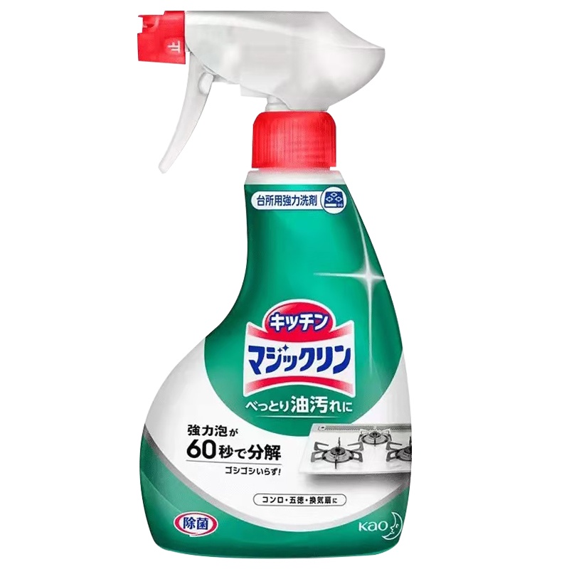 [临期清理,介意勿拍]花王(KAO) 油污清洁剂 泡沫型厨房洗洁精喷剂 深层去油污 400ml 瓶装